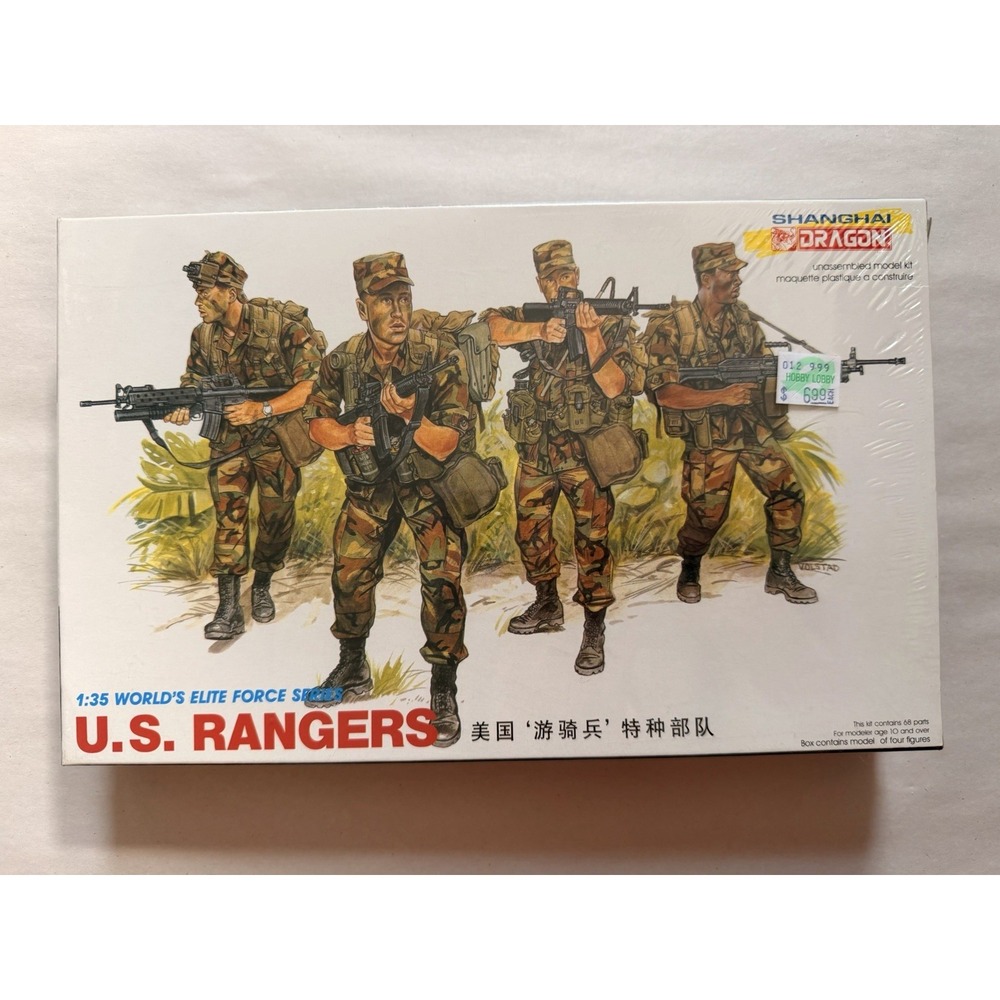 Dragon 1:35 U.S. Rangers 1/35 World's Elite Force Series Model Kit 3004 Sealed